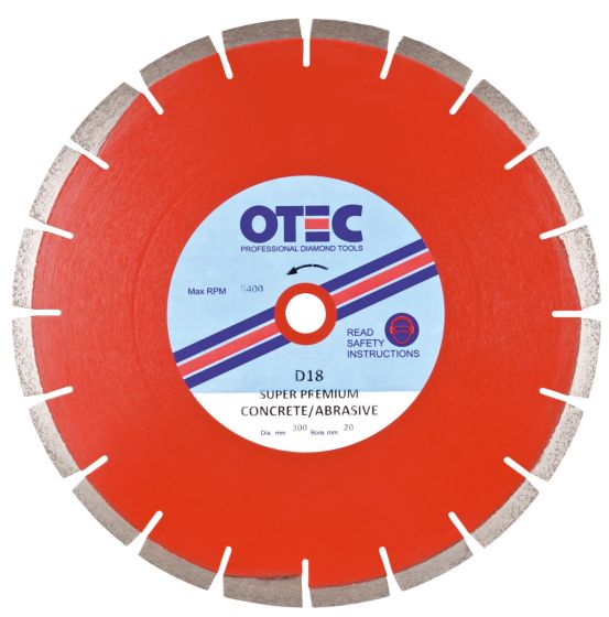 Multi Purpose Diamond Blade – Super Premium – Under Cut Protected – 10mm Segment – EN13236 – OTEC D18 | CMT Group