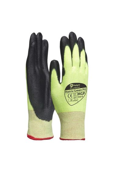 Polyco Matrix Green PU Gloves