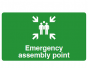 Emergency Assembly Point Safety Sign - PVC