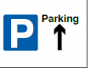 Parking Arrow Up Sign - PVC