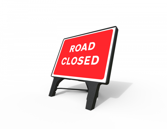 Road Closed Q Sign | 1050x750mm Rectangle