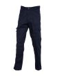 Heavy-Duty Action Work Trousers 245gsm – Navy – Knee Pad Pockets front view image | CMT Group