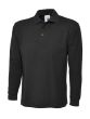 Classic Heavyweight Long Sleeve Work Polo – Black – 220gsm & Reactive Dyed front product image | CMT Group