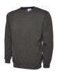 Classic Heavy-Duty Workwear Sweatshirt – Charcoal – 300gsm Heavyweight Pullover front product image | CMT Group