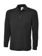 Classic Long Sleeve Polo Shirt - Black